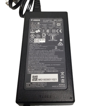 OEM Canon AC Power Supply Adapter & Cord Model# MG1-5039 - I36