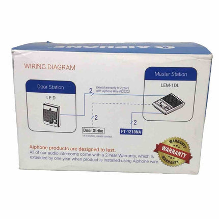 Aiphone - Audio Door-Answering Intercom Set LEM-1DLS