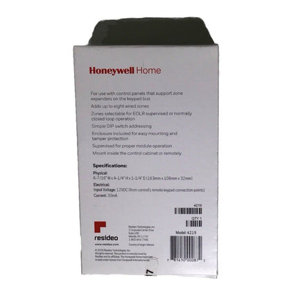 Honeywell Home Wired 8-Zone Expander 4219