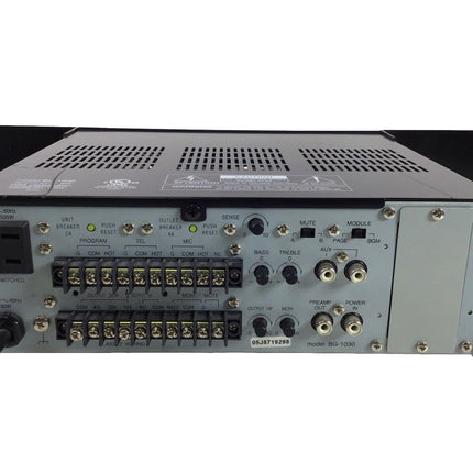 TOA BG-1030 30W Compact Integrated Mixer Power Amplifier w/ Rack Ears
