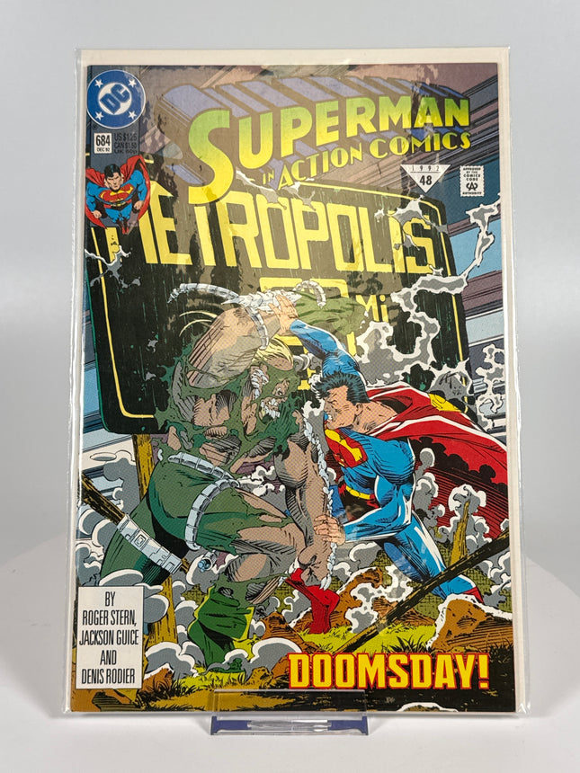 Action Comics # 684 DC 1992 #48 Superman vs. Doomsday! NM