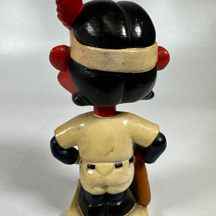 Vintage 1960s Nodder Chief Wahoo Cleveland Indians Bobblehead, Extremely Rare