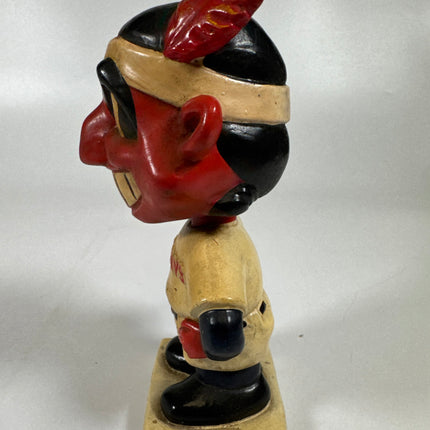 Vintage 1960s Nodder Chief Wahoo Cleveland Indians Bobblehead, Extremely Rare