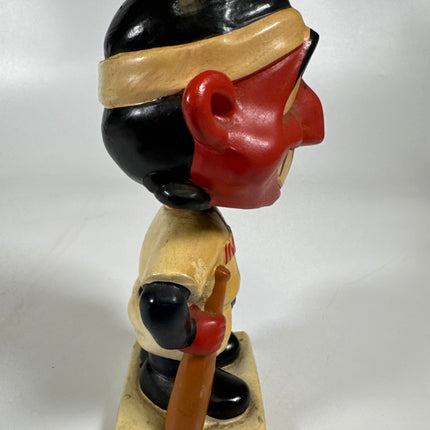Vintage 1960s Nodder Chief Wahoo Cleveland Indians Bobblehead, Extremely Rare