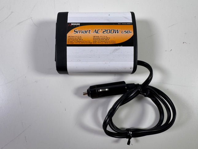 Wagan Tech Smart AC 200W USB+