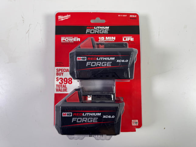 Milwaukee 48-11-1861P M18 Redlithium Forge XC6.0 2-Pack