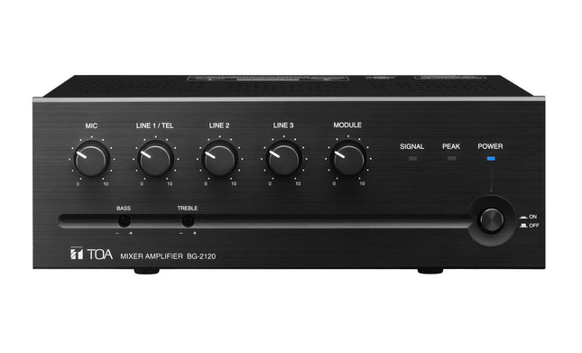 TOA BG-1030 30W Compact Integrated Mixer Power Amplifier w/ Rack Ears
