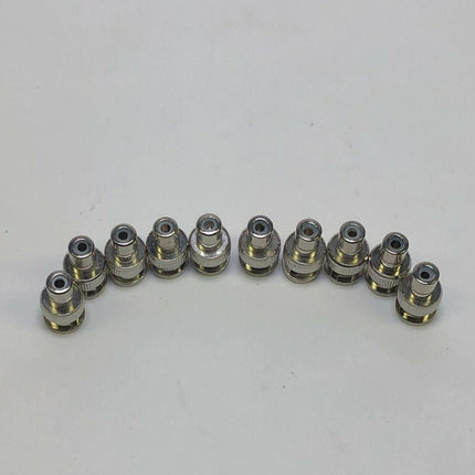 10 Pack Lot BNC Male Plug to RCA Female Jack Coax Cable Video Adapter Connector