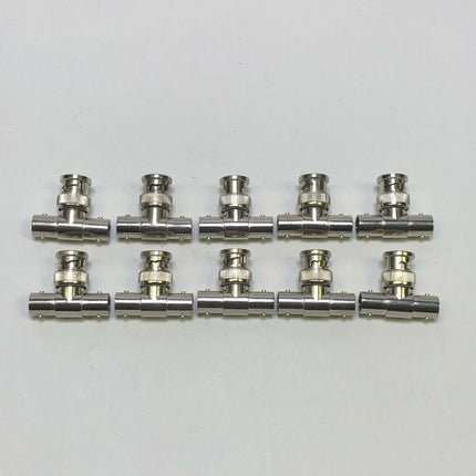 10x BNC T Connector 1 Male to 2 Female CCTV Camera Video Splitter Adapter E6