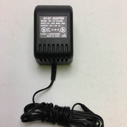 7.5V 1A AC Power Supply Adapter DV-0751AS C9  L13