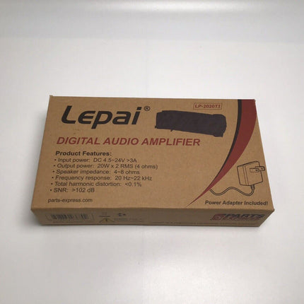 Lepai LP-2020TI Black Silver Hi Fi Stereo Digital Audio Mini Amplifier.